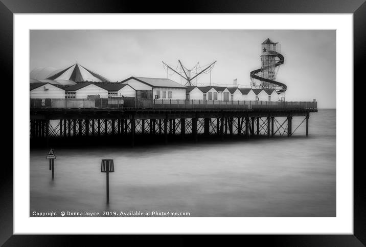 Pier at Herne Bay Framed Mounted Print by Donna Joyce
