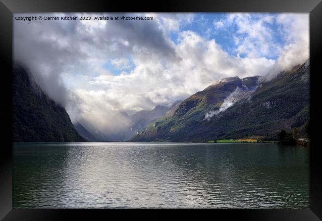 Olden, Norway. Framed Print by Darren Kitchen