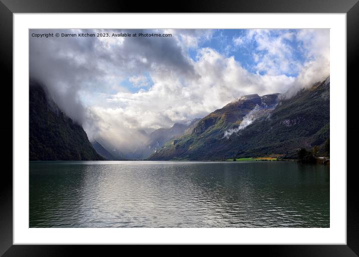 Olden, Norway. Framed Mounted Print by Darren Kitchen