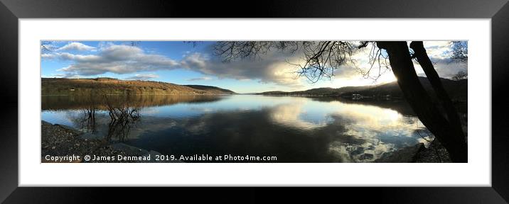 Reflections on Coniston Water  Framed Mounted Print by James Denmead