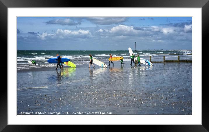 Surf Club Framed Mounted Print by Steve Thomson