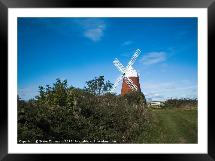 The Windmill at Halnaker Framed Mounted Print by Steve Thomson
