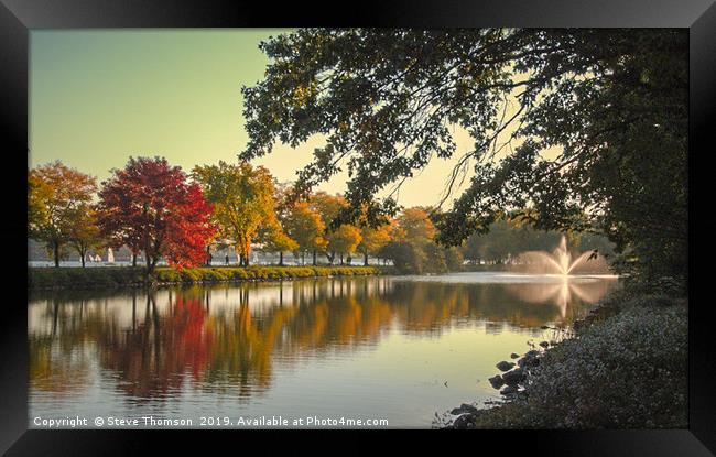 Charles River, Boston Framed Print by Steve Thomson