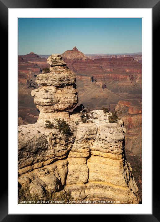 The Grand Canyon - South Rim Framed Mounted Print by Steve Thomson