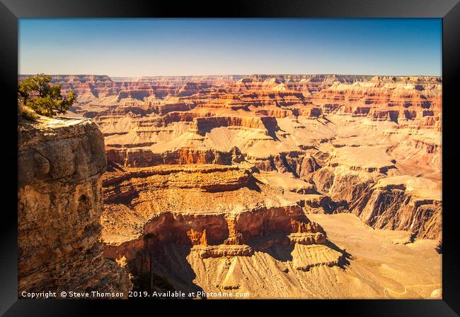 The Long View - Grand Canyon Framed Print by Steve Thomson