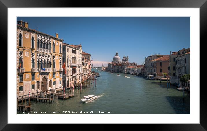 Grand Canal Venice Framed Mounted Print by Steve Thomson