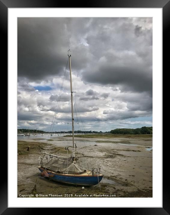 Low Tide - Itchenor Framed Mounted Print by Steve Thomson