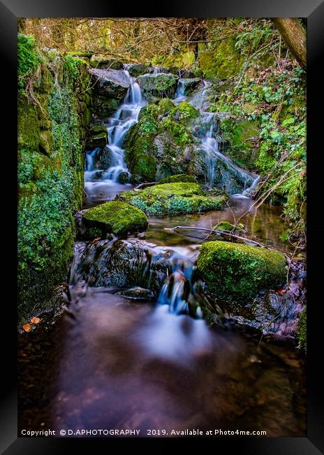 water fall Framed Print by D.APHOTOGRAPHY 