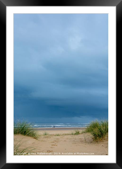 Holkham Beach Sand Dunes Framed Mounted Print by Neal Trafankowski