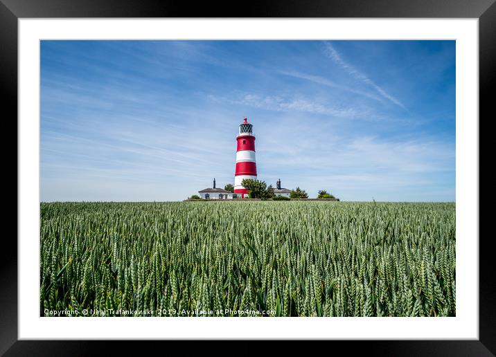 Happisburgh Lighthouse Framed Mounted Print by Neal Trafankowski