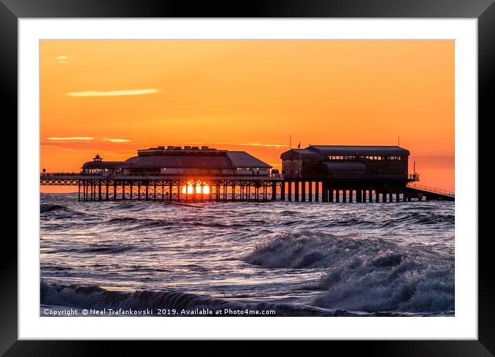 Cromer Pier Sunset Framed Mounted Print by Neal Trafankowski
