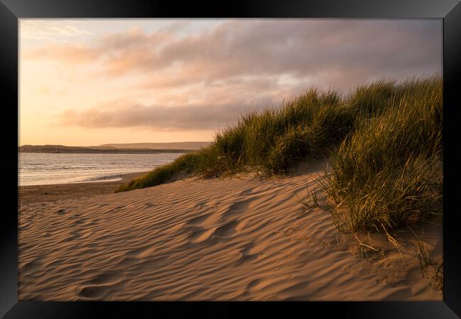 Sunset sands of Instow Beach Framed Print by Tony Twyman