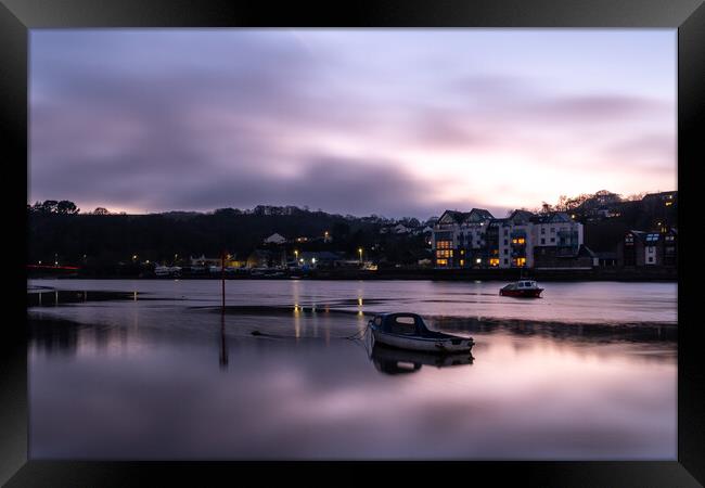 River Torridge at Bideford Framed Print by Tony Twyman