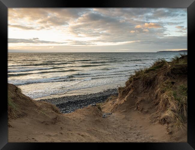 North Devon sand dunes Framed Print by Tony Twyman