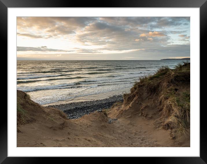 North Devon sand dunes Framed Mounted Print by Tony Twyman