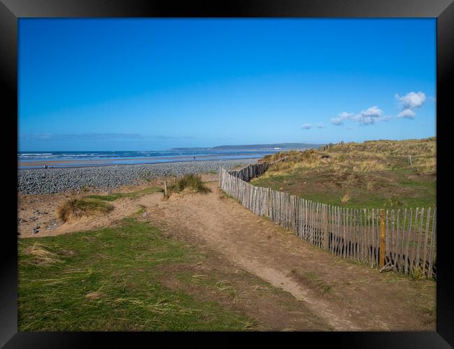 Northam Burrows Country Park Framed Print by Tony Twyman