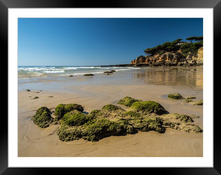 Praia Dos Olhos D`Aqua in Portugal Framed Mounted Print by Tony Twyman