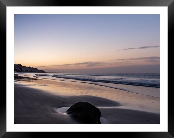 Falesia Beach Sunrise Framed Mounted Print by Tony Twyman