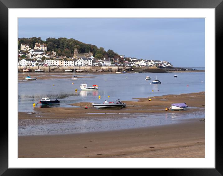 Appledore waterfront in North Devon Framed Mounted Print by Tony Twyman