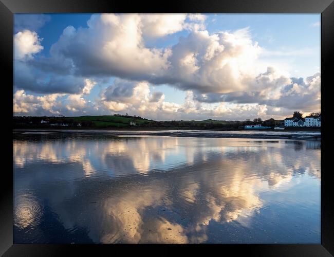 River Torridge at Bideford Framed Print by Tony Twyman