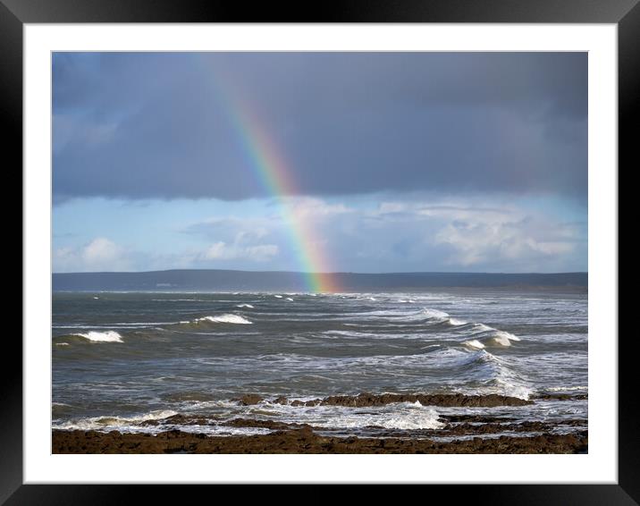 Westward Ho rainbow Framed Mounted Print by Tony Twyman