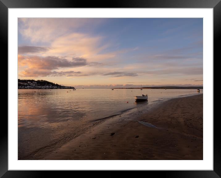 Torridge/Taw estuary at Sunset Framed Mounted Print by Tony Twyman