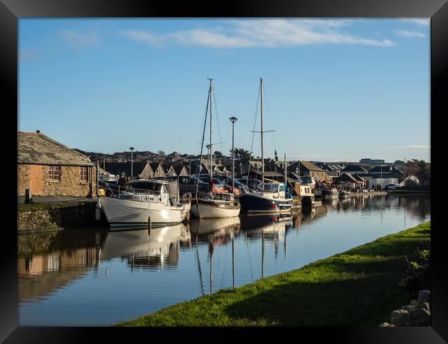 Bude Canal in Cornwall Framed Print by Tony Twyman