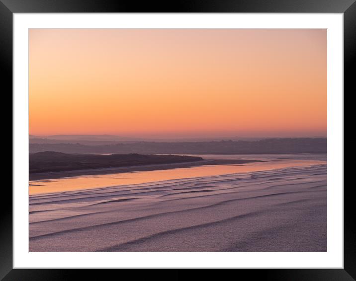 Saunton Sands Sunrise Framed Mounted Print by Tony Twyman