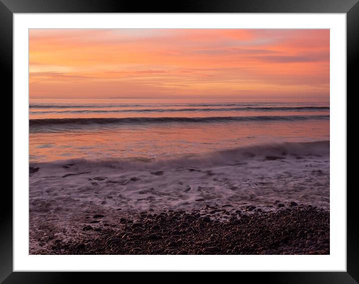 Beautiful Westward Ho! sunset Framed Mounted Print by Tony Twyman
