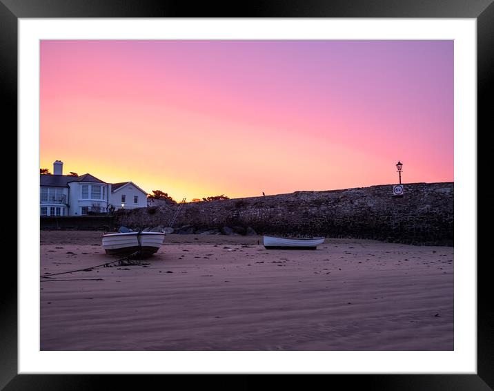 Instow beach at sunrise Framed Mounted Print by Tony Twyman