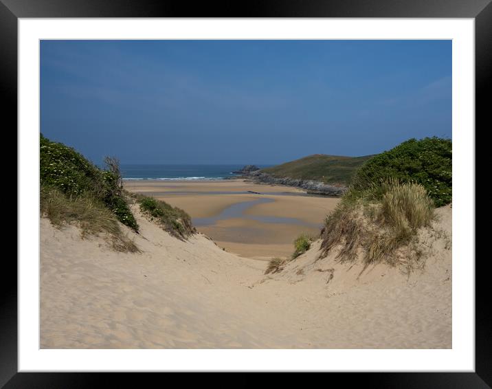 Cornish Sand Dunes Framed Mounted Print by Tony Twyman