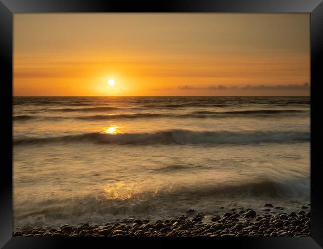 Sunset high tide Framed Print by Tony Twyman