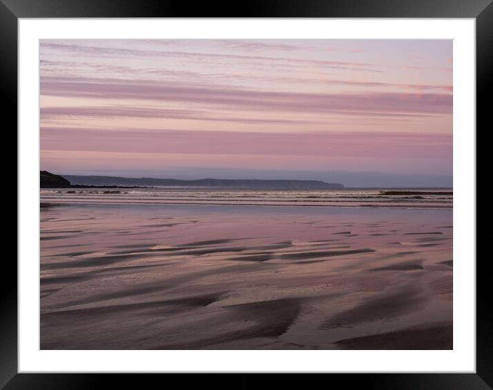 Pink Blush Sunrise Framed Mounted Print by Tony Twyman