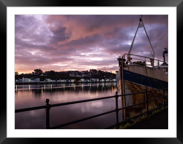 The ship`s Bow at sunrise Framed Mounted Print by Tony Twyman