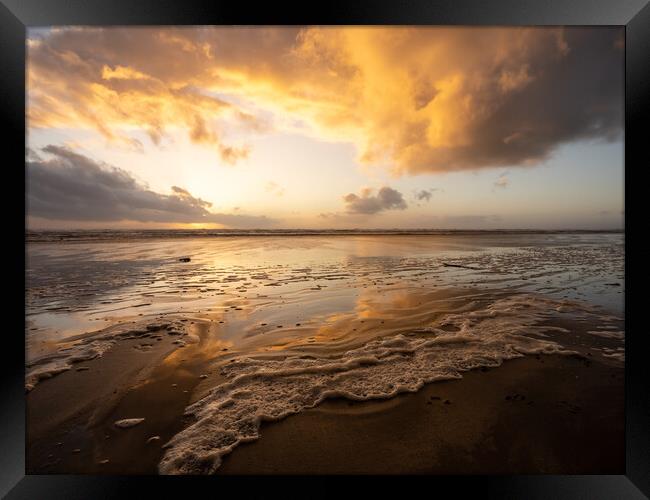 Sunset textures Framed Print by Tony Twyman