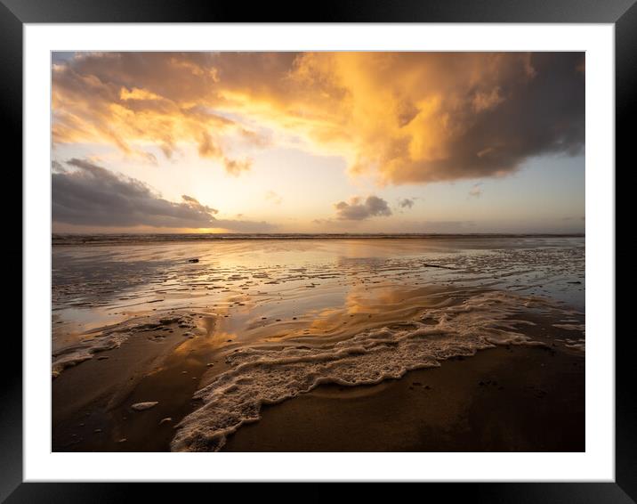 Sunset textures Framed Mounted Print by Tony Twyman