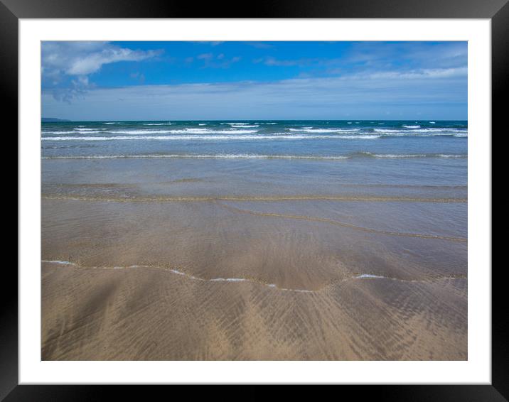 Westward Ho! shoreline on the North Devon coast Framed Mounted Print by Tony Twyman