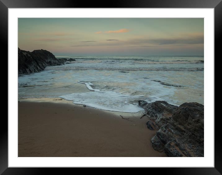 Croyde beach sunrise in North Devon Framed Mounted Print by Tony Twyman