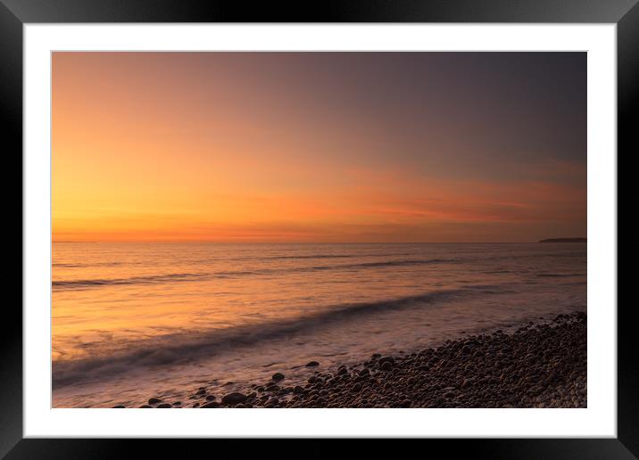 Golden Westward Ho! sunset Framed Mounted Print by Tony Twyman