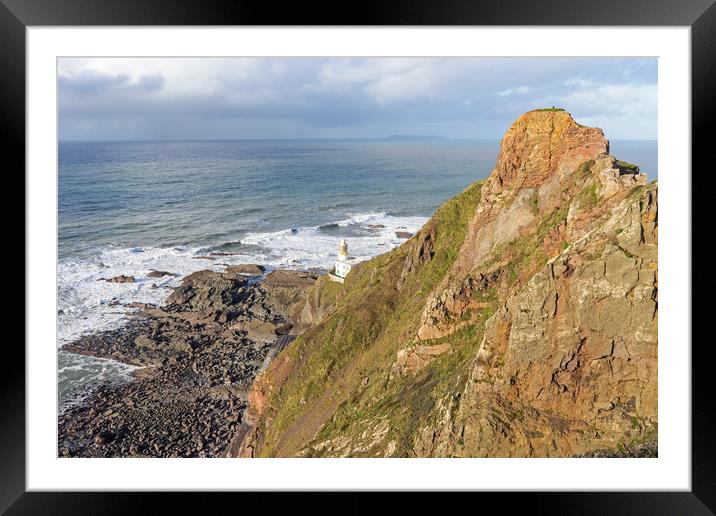 Hartland Point Lighthouse Framed Mounted Print by Tony Twyman