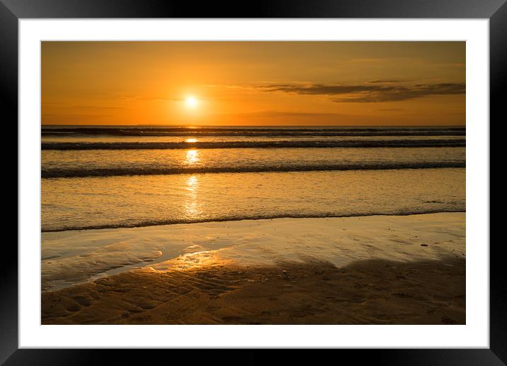 Golden Westward Ho sunset Framed Mounted Print by Tony Twyman