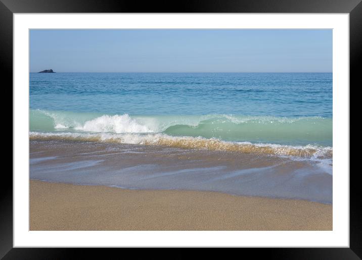 Fistral Beach Newquay Cornwall Framed Mounted Print by Tony Twyman