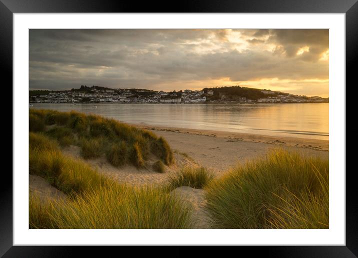 Appledore from the dunes of Instow Framed Mounted Print by Tony Twyman