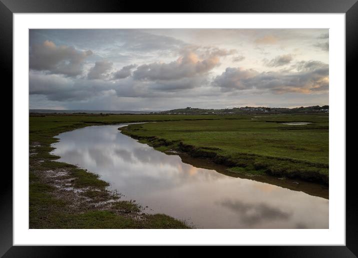 Moody clouds over Northam Burrows Framed Mounted Print by Tony Twyman
