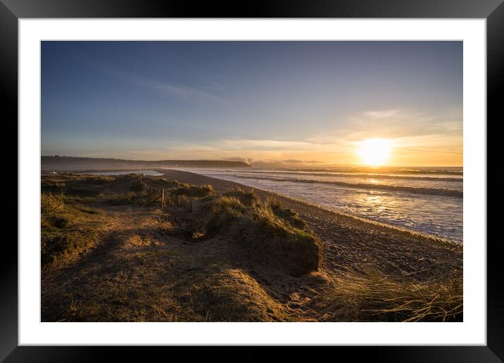 Golden light on Northam Burrows Framed Mounted Print by Tony Twyman