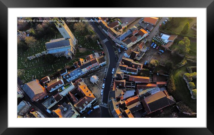 Bungay Town Centre Framed Mounted Print by Edward Laxton