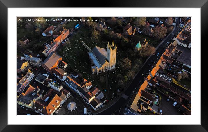 Bungay Church Framed Mounted Print by Edward Laxton