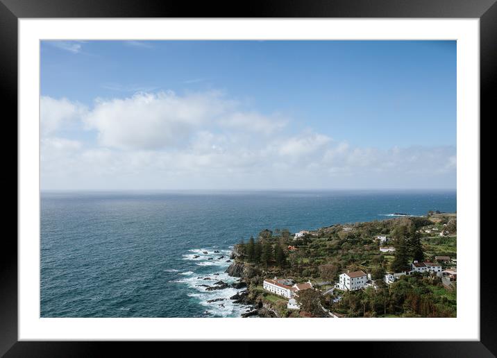 Seascape in S.Miguel, Azores Framed Mounted Print by Paulo Sousa