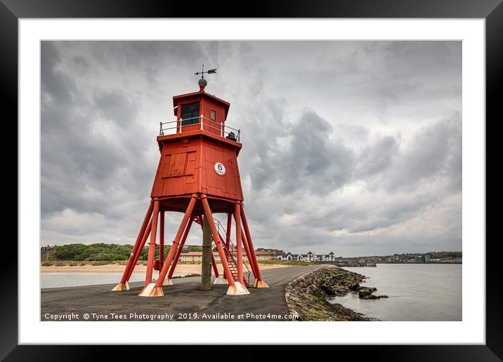 Herd Lighthouse Framed Mounted Print by Tyne Tees Photography
