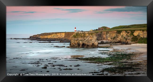 Low Tide at Marsden Rock Framed Print by Tyne Tees Photography